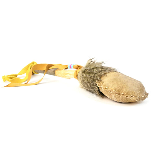Joesph "Red Willow" Mirabal Taos Raw Hide Rattle-Indian Pueblo Store