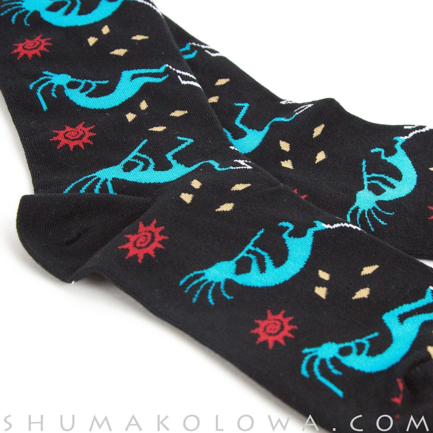 Ace USA Kokopelli Parade Native Design Socks - Shumakolowa Native Arts