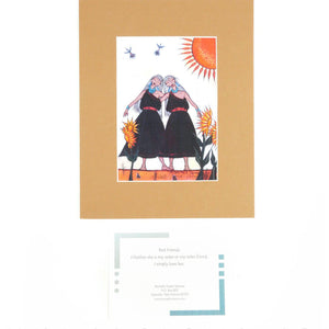 Michelle Tsosie Sisneros Small Two Sisters Prints - Shumakolowa Native Arts
