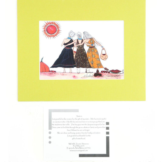 Michelle Tsosie Sisneros Small Three Sisters Prints - Shumakolowa Native Arts