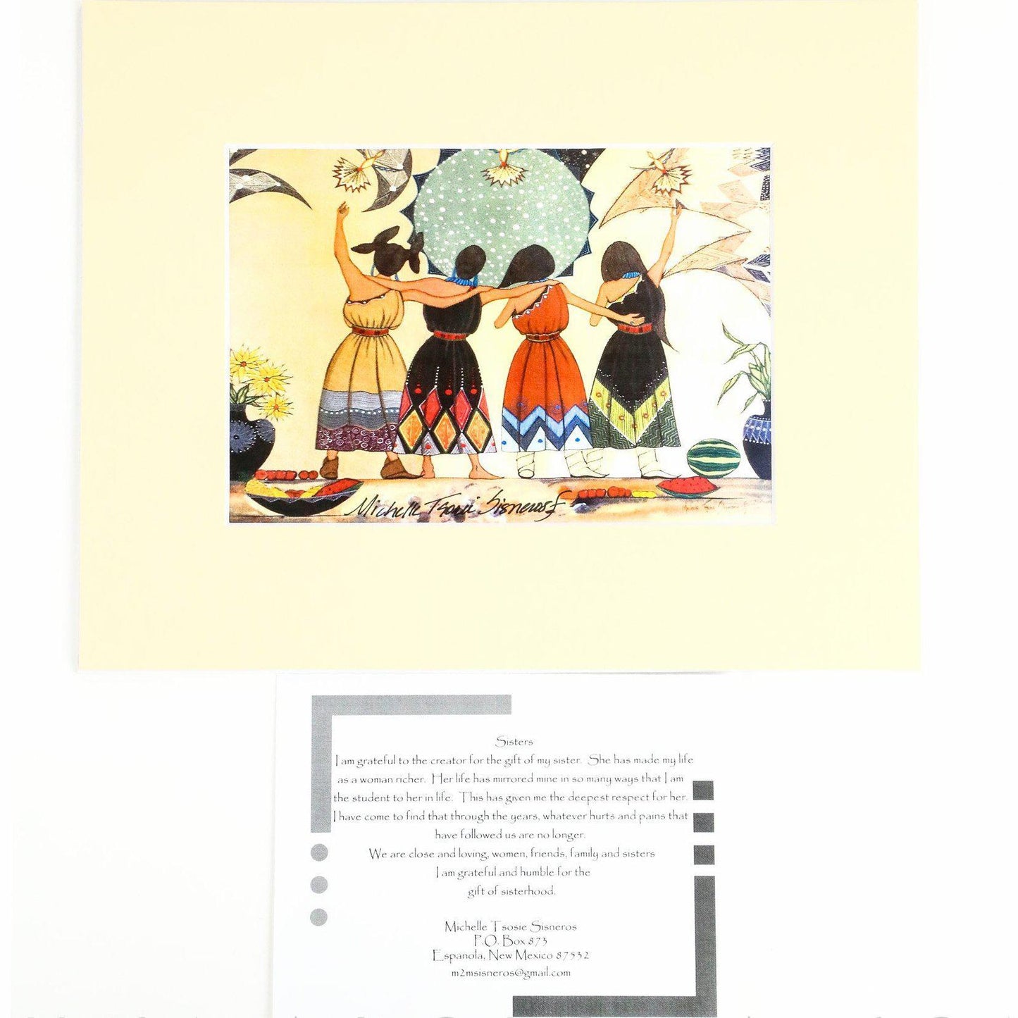 Michelle Tsosie Sisneros "Four Sisters Harvest" Print-Indian Pueblo Store