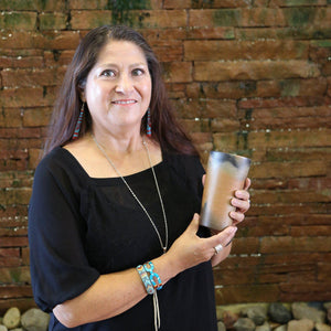 Martha Romero Pueblo Pottery Ceramic Latte Mug - Shumakolowa Native Arts