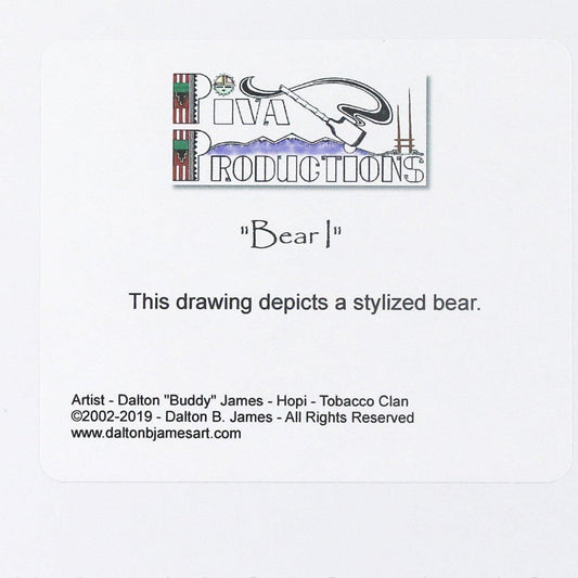 Dalton James Hopi Bear I Print - Shumakolowa Native Arts