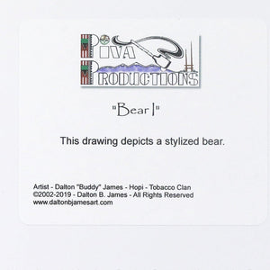 Dalton James Hopi Bear I Print - Shumakolowa Native Arts