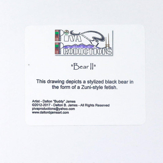 Dalton James Hopi Bear II Print - Shumakolowa Native Arts