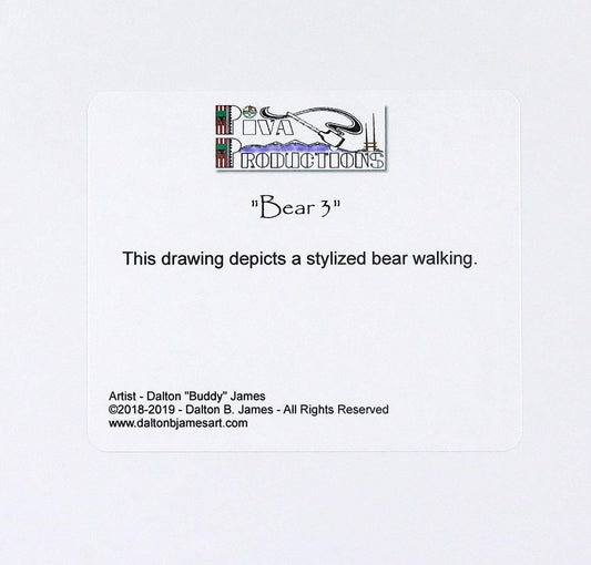 Dalton James Hopi Bear III Print - Shumakolowa Native Arts