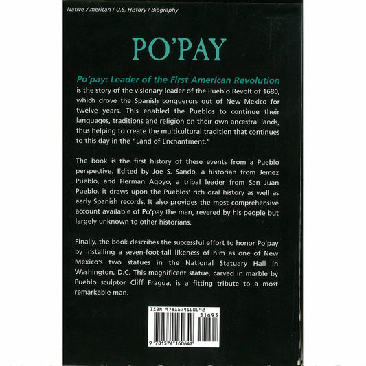 Po'Pay Leader of the first American Revolution - Shumakolowa Native Arts