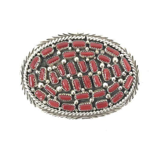 Darlene Begay Coral Buckle-Indian Pueblo Store