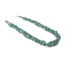 Load image into Gallery viewer, John and Mary Aquilar Two Strand Nevada Turquoise Heishi Necklace-Indian Pueblo Store
