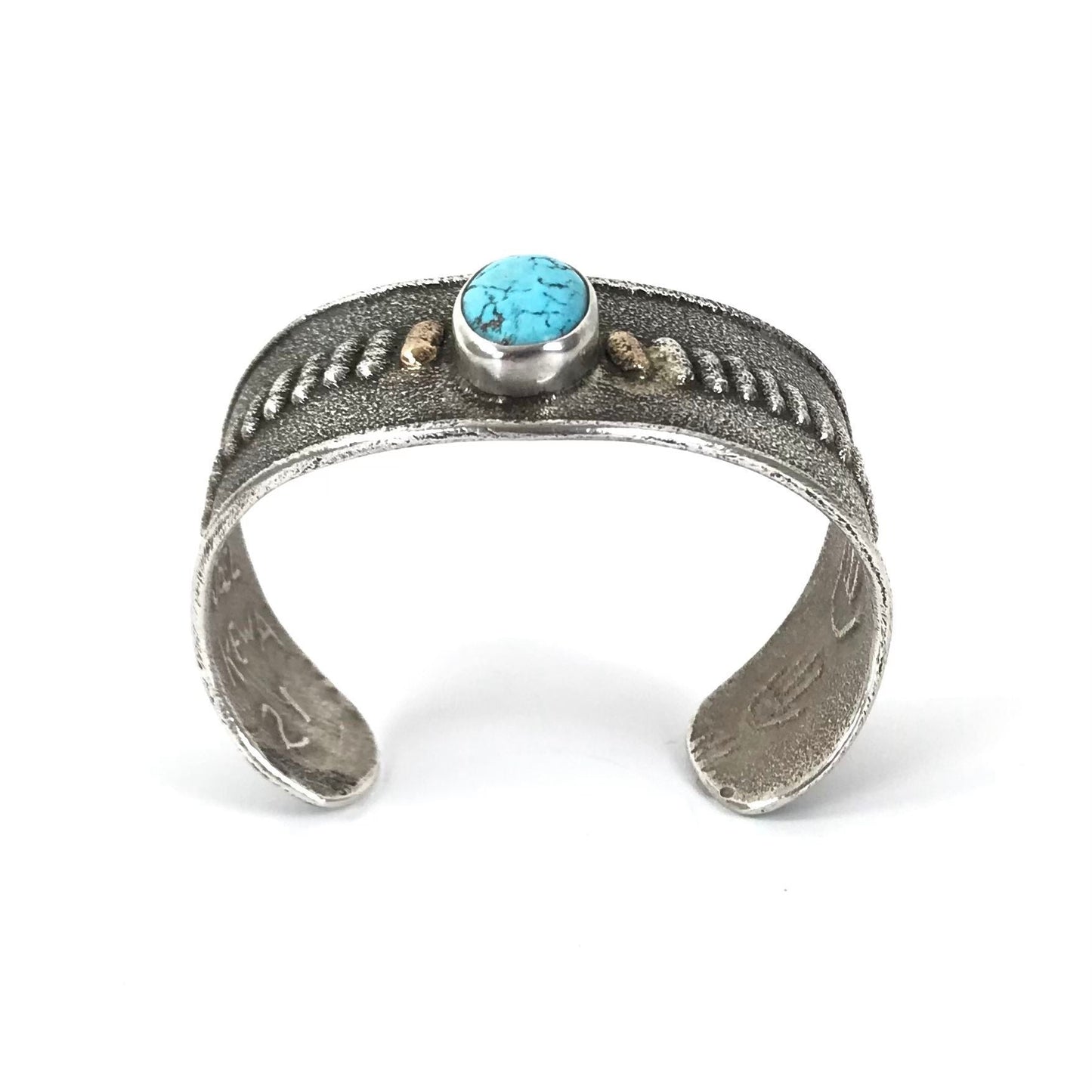 Joel Pajarito Turquoise Statement Bracelet-Indian Pueblo Store