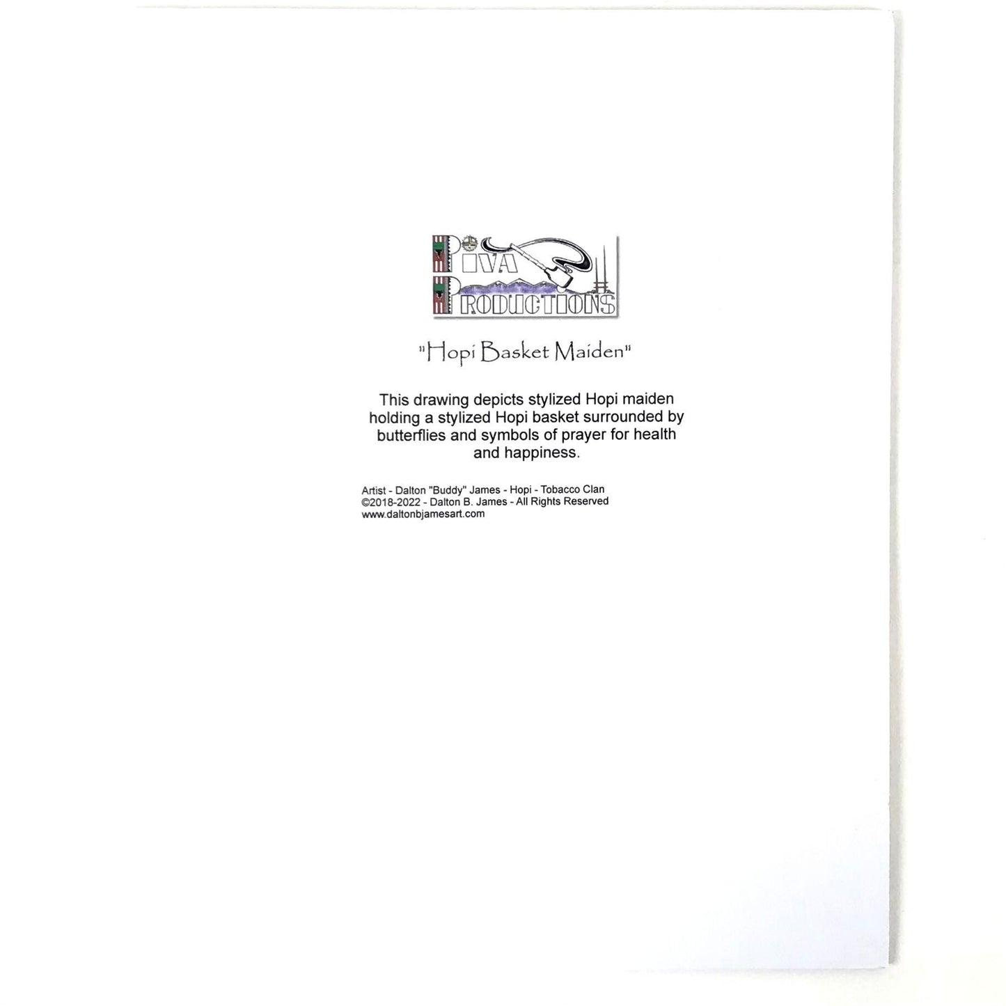 Dalton James "Hopi Basket Maiden" Print-Indian Pueblo Store