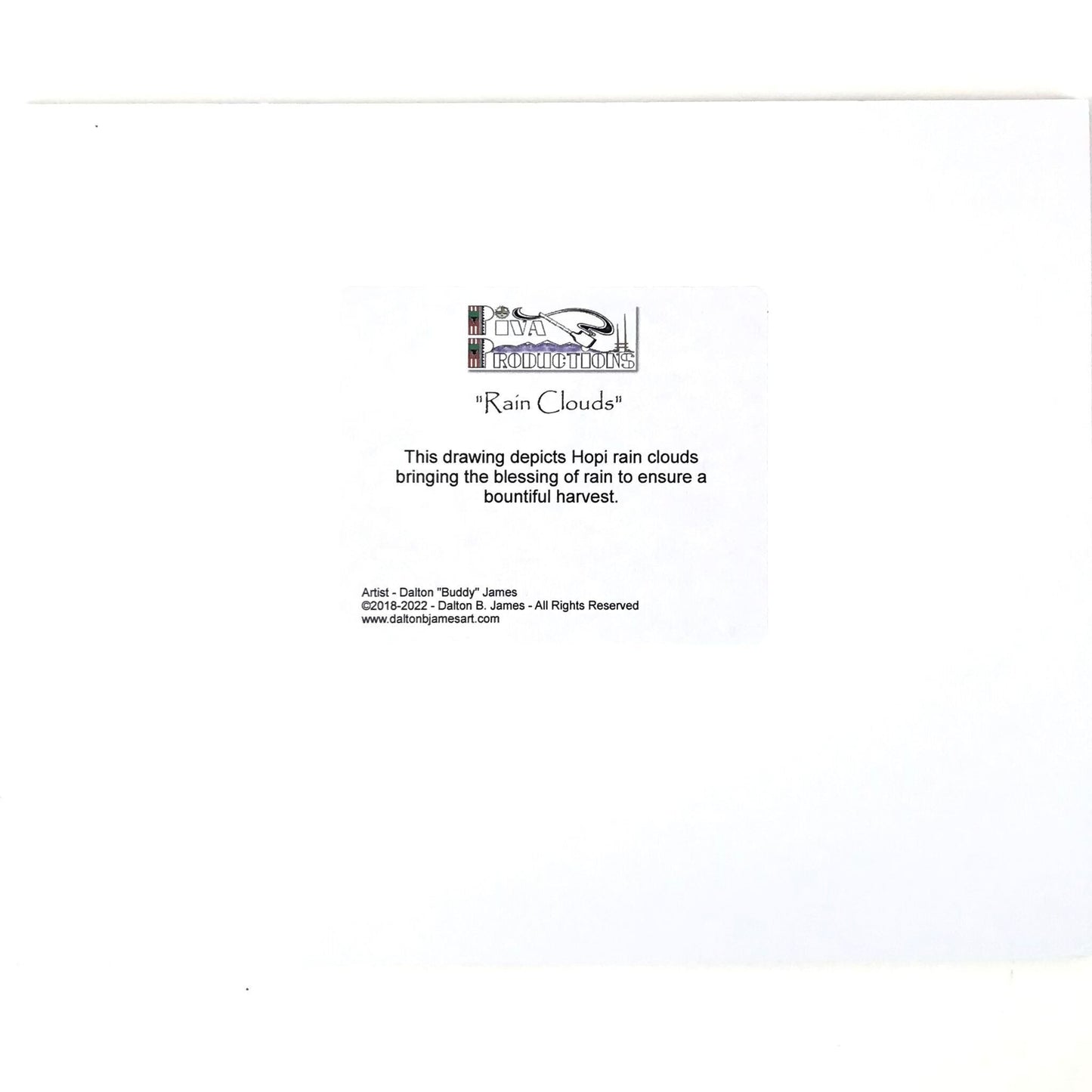 Dalton James "Rain Clouds" Print-Indian Pueblo Store