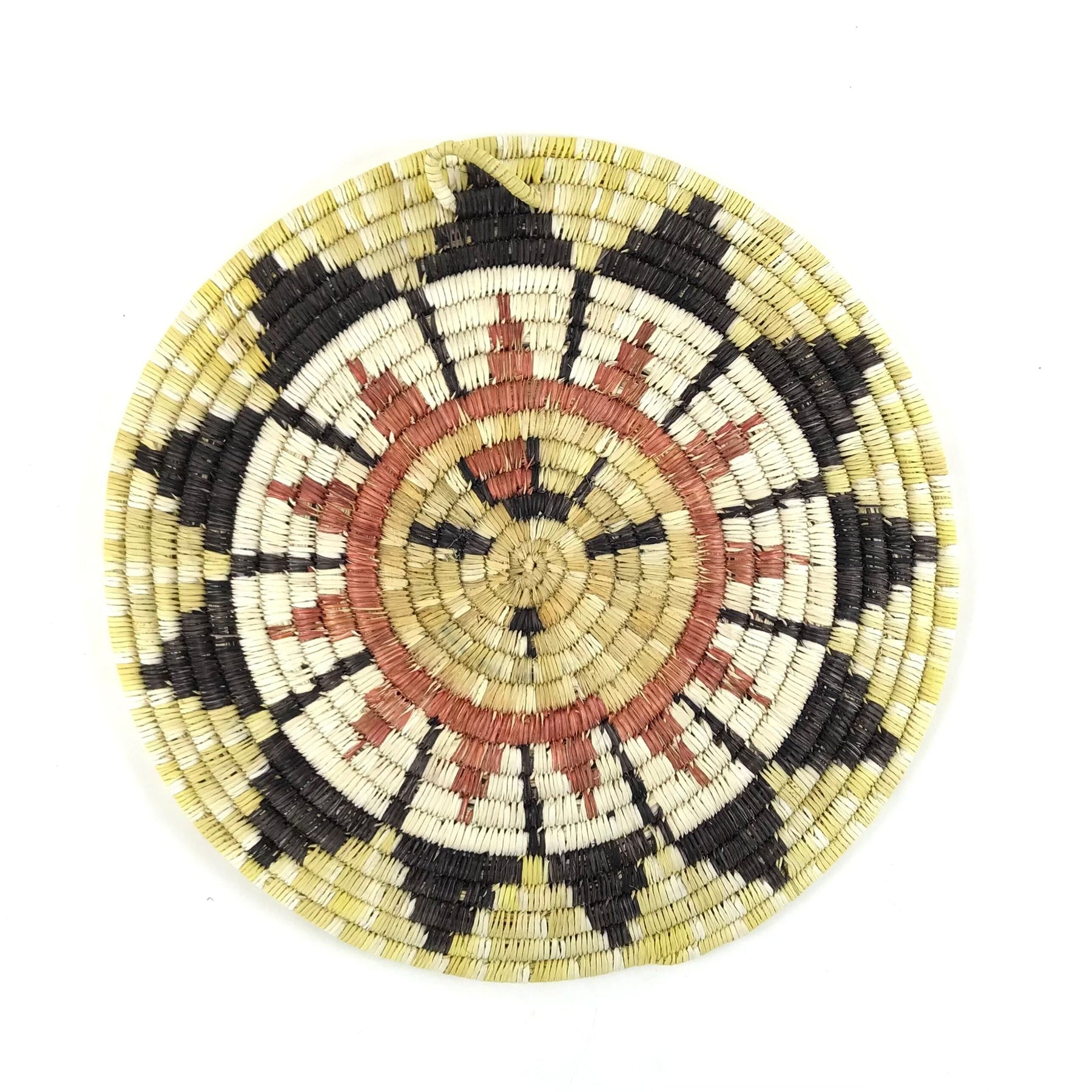 Beatrice Dawahoya Coiled Plaque Basket-Indian Pueblo Store