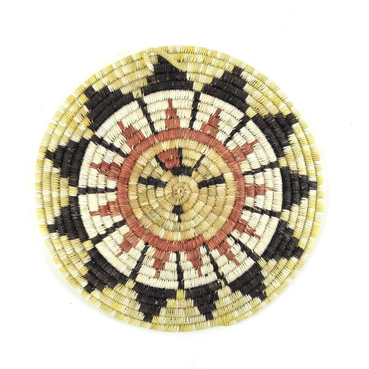 Beatrice Dawahoya Coiled Plaque Basket-Indian Pueblo Store