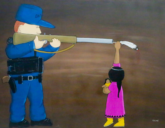 Cartoonist Ricardo Caté was Drawn to Standing Rock