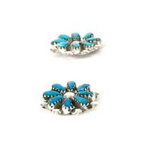 Load image into Gallery viewer, Turquoise Petit Point Cluster Post Earrings-Indian Pueblo Store
