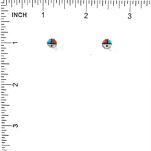 Load image into Gallery viewer, Small Sun Symbol Post Earrings-Indian Pueblo Store
