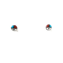 Load image into Gallery viewer, Small Sun Symbol Post Earrings-Indian Pueblo Store
