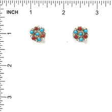 Load image into Gallery viewer, Small Snake Eye Cluster Earrings-Indian Pueblo Store
