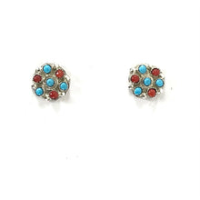 Load image into Gallery viewer, Small Snake Eye Cluster Earrings-Indian Pueblo Store
