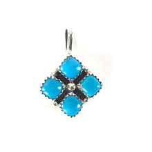 Load image into Gallery viewer, Anna Spencer Turquoise Diamond Pendant-Indian Pueblo Store
