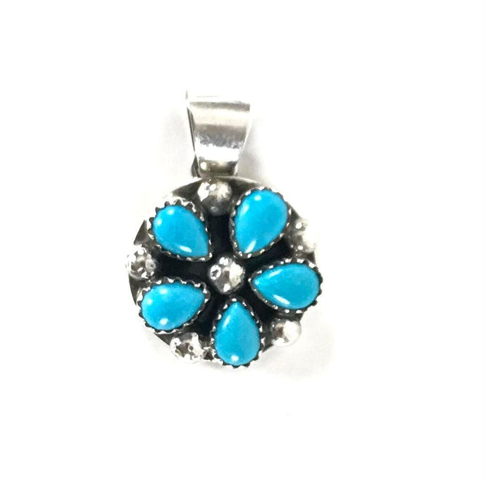 Turquoise Cluster Pendant-Indian Pueblo Store