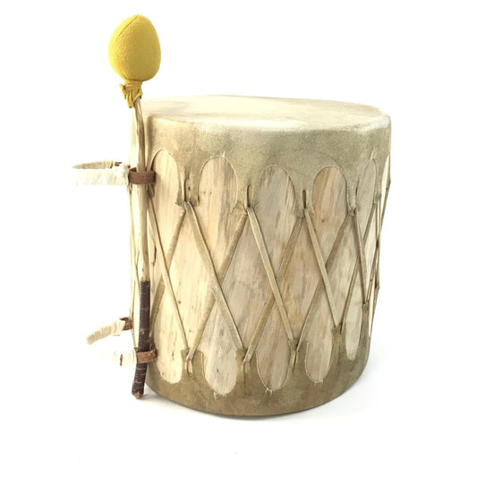 Steven Toya Zia Log Drum-Indian Pueblo Store