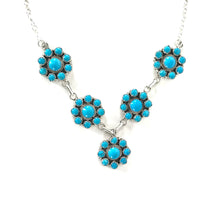 Load image into Gallery viewer, Anna Spencer Kingman Turquoise Cluster Necklace and Earring Set-Indian Pueblo Store
