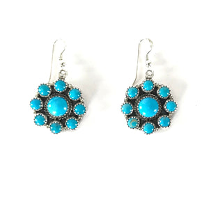 Anna Spencer Kingman Turquoise Cluster Necklace and Earring Set-Indian Pueblo Store