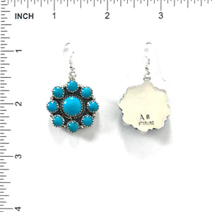 Anna Spencer Kingman Turquoise Cluster Necklace and Earring Set-Indian Pueblo Store