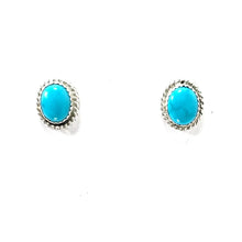 Load image into Gallery viewer, Turquoise Button Earrings-Indian Pueblo Store
