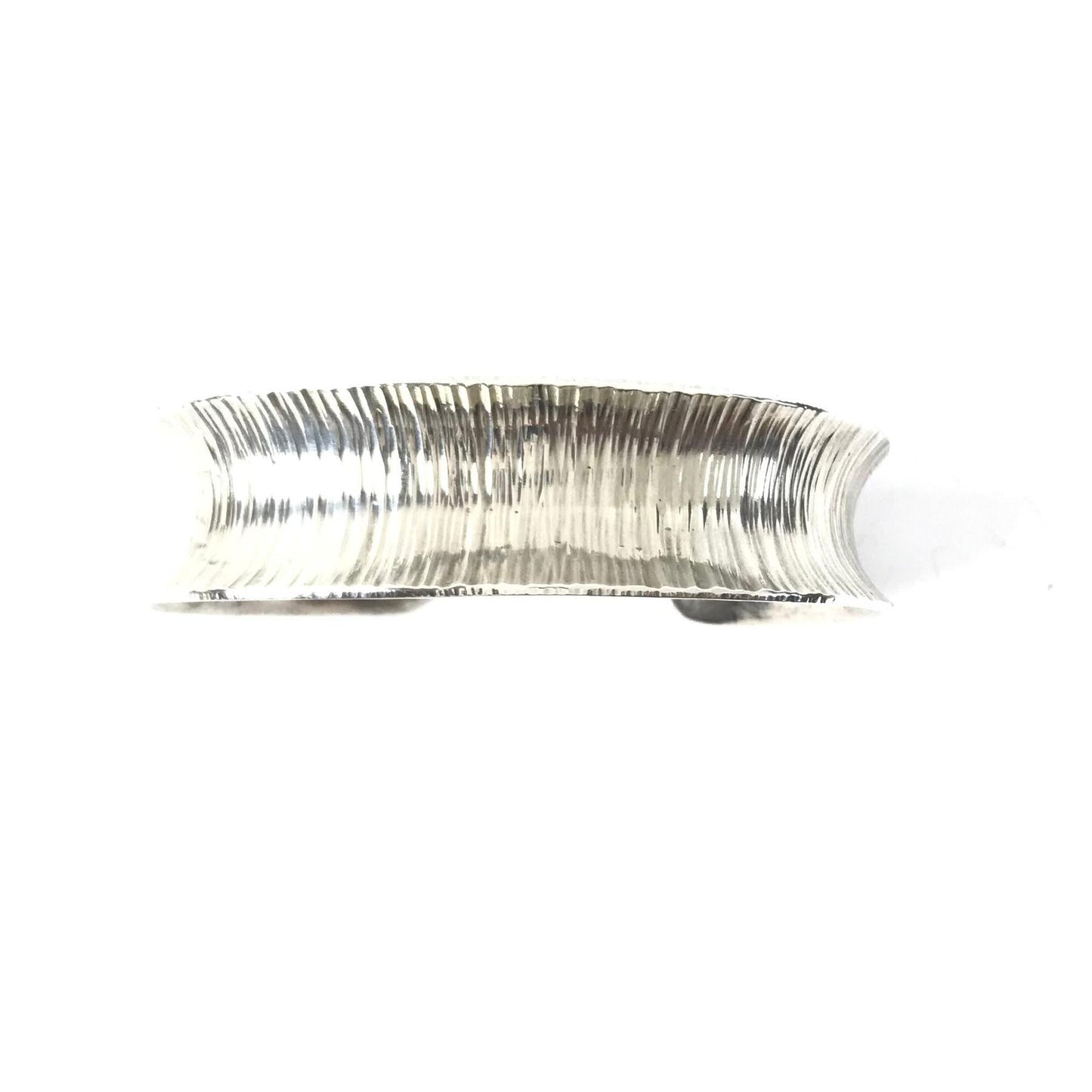 Duane Maktima Sterling Silver Concave Bracelet-Indian Pueblo Store