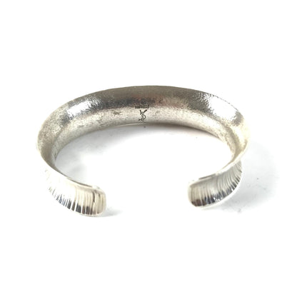 Duane Maktima Sterling Silver Concave Bracelet-Indian Pueblo Store