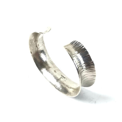 Duane Maktima Sterling Silver Concave Bracelet-Indian Pueblo Store