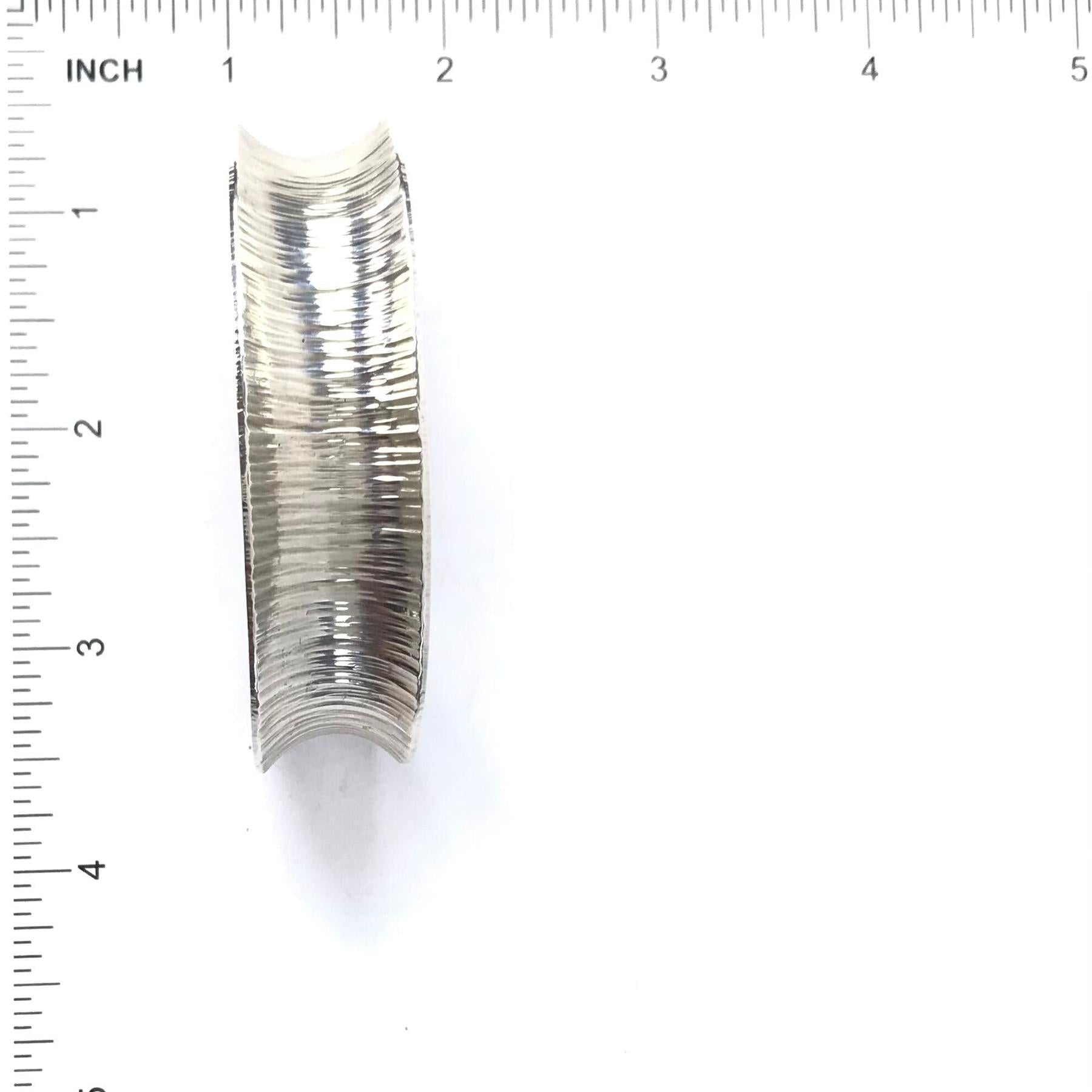 Duane Maktima Sterling Silver Concave Bracelet-Indian Pueblo Store