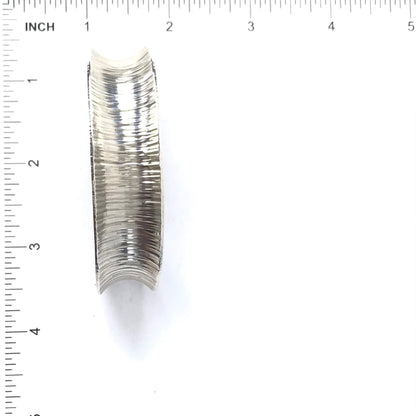 Duane Maktima Sterling Silver Concave Bracelet-Indian Pueblo Store