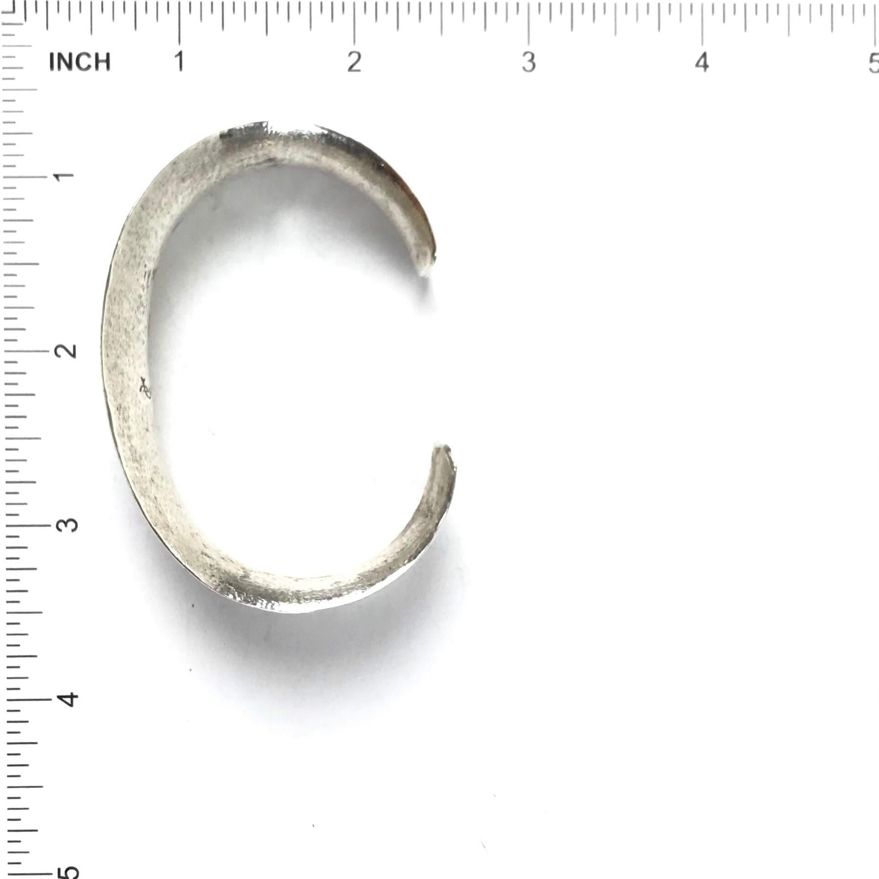 Duane Maktima Sterling Silver Concave Bracelet-Indian Pueblo Store