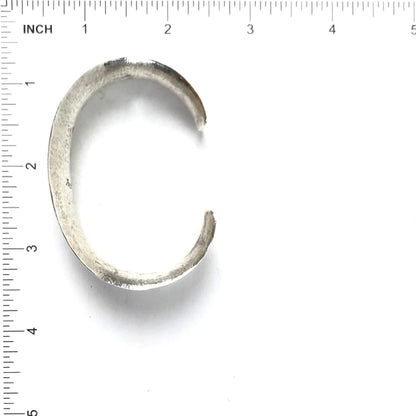 Duane Maktima Sterling Silver Concave Bracelet-Indian Pueblo Store