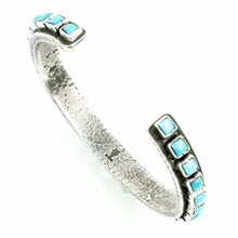 Load image into Gallery viewer, Ernest Rangel Turquoise Tufa Cast Bracelet-Indian Pueblo Store
