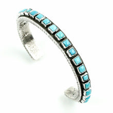 Load image into Gallery viewer, Ernest Rangel Turquoise Tufa Cast Bracelet-Indian Pueblo Store
