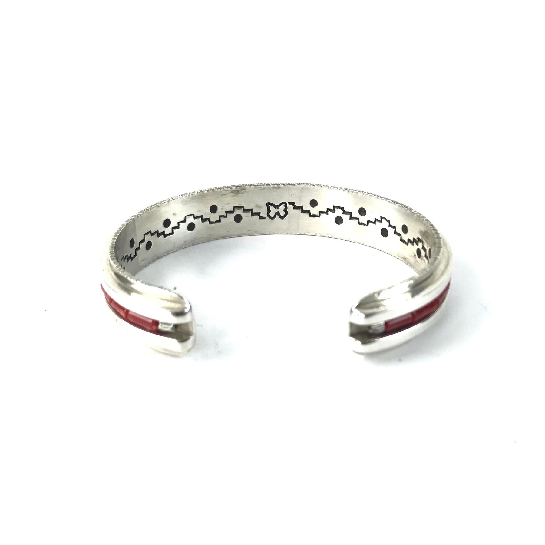 Aaron Brokeshoulder Coral Bracelet-Indian Pueblo Store