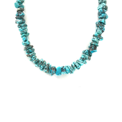 Kevin Ray Garcia Blue Turquoise Nugget Necklace-Indian Pueblo Store