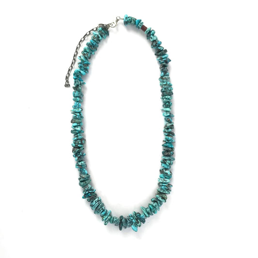 Kevin Ray Garcia Lone Mountain Turquoise Nugget Necklace-Indian Pueblo Store