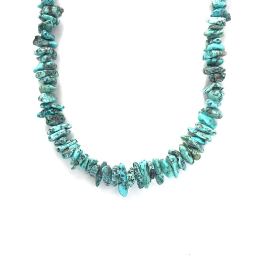 Kevin Ray Garcia Lone Mountain Turquoise Nugget Necklace-Indian Pueblo Store