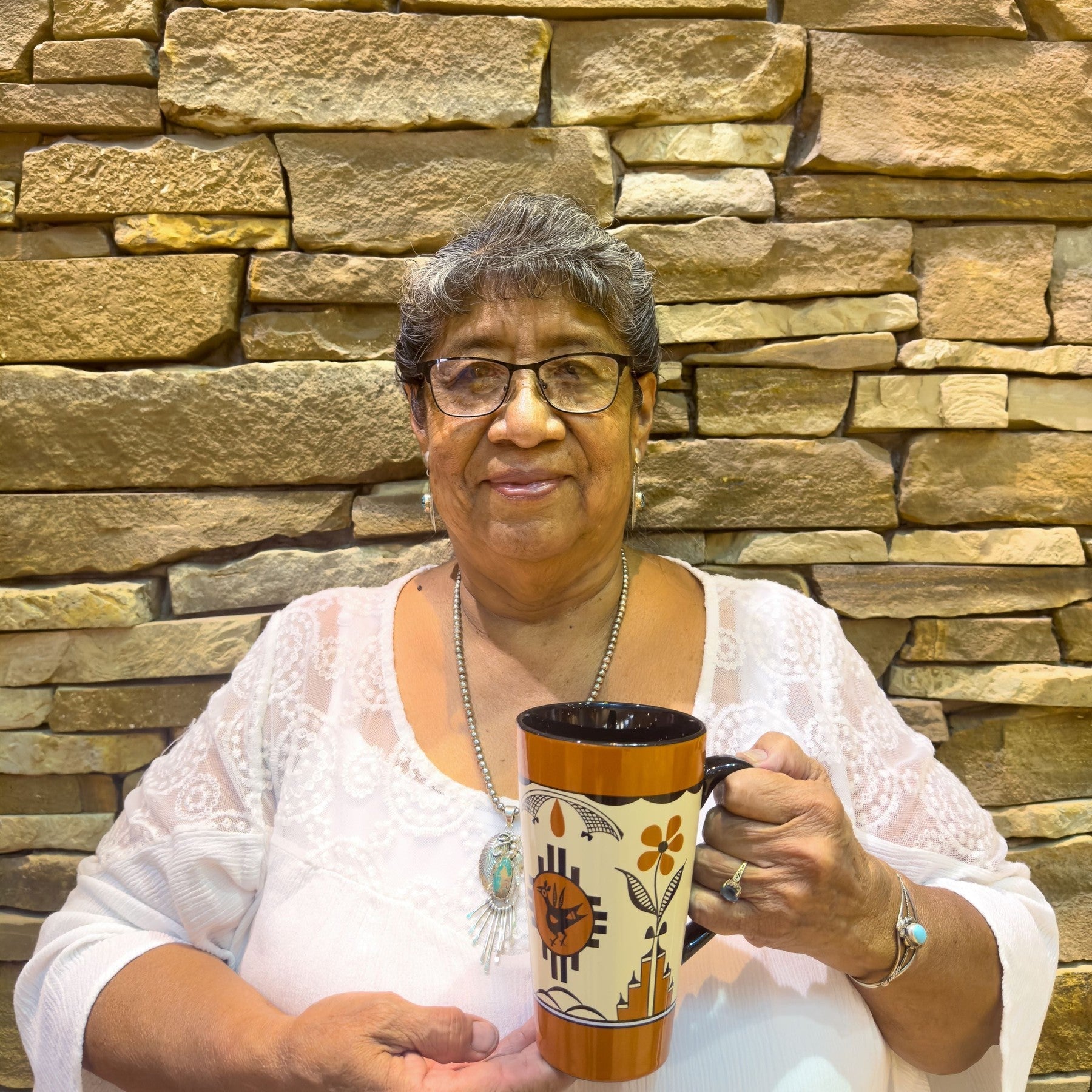 Elizabeth Medina Pueblo Pottery Ceramic Latte Mug – Indian Pueblo