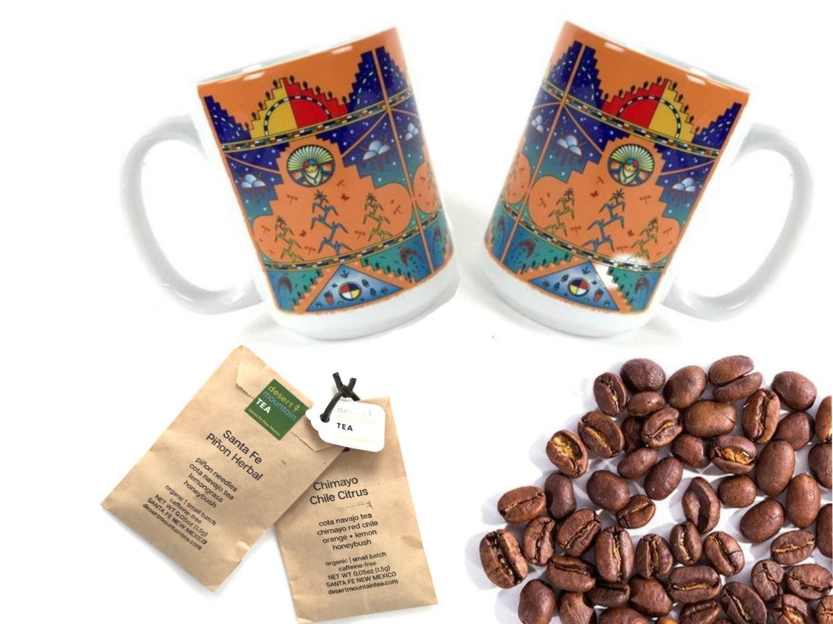 George Toya Pueblo Morning Duo Gift Basket-Indian Pueblo Store