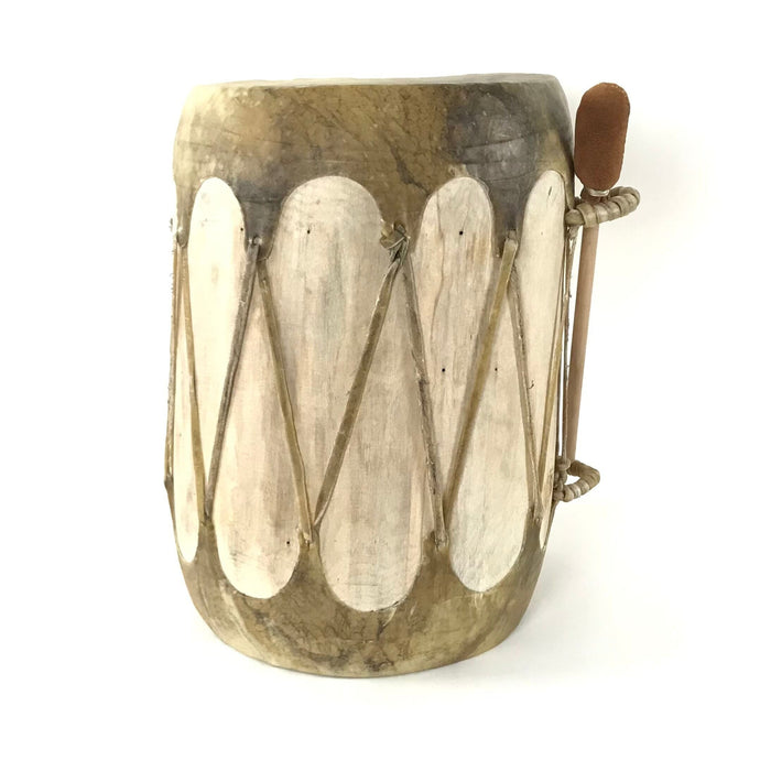 Everett Fragua Traditional Log Drum-Indian Pueblo Store