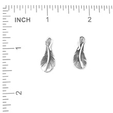 Load image into Gallery viewer, Small Sterling Silver Feather Earrings-Indian Pueblo Store
