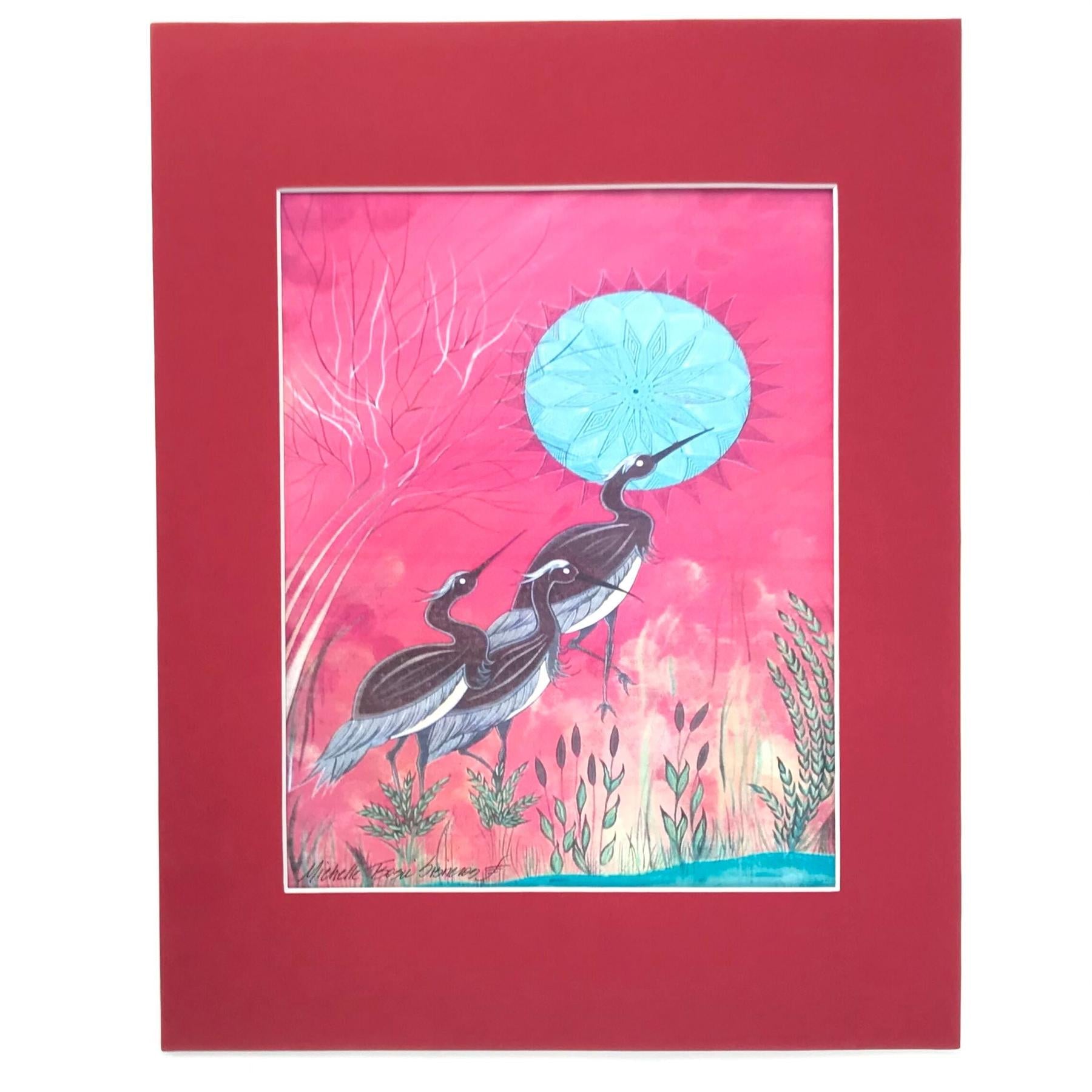 Michelle Tsosie Sisneros At Rivers Edge Print-Indian Pueblo Store