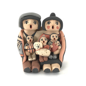 Chrislyn Fragua Family Storyteller with Four Children-Indian Pueblo Store